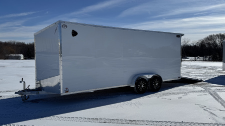 New Lightning 7x20 Aluminum Enclosed Cargo Trailer with Ramp Door!