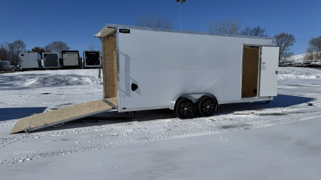 New Lightning 7x20 Aluminum Enclosed Cargo Trailer with Ramp Door!