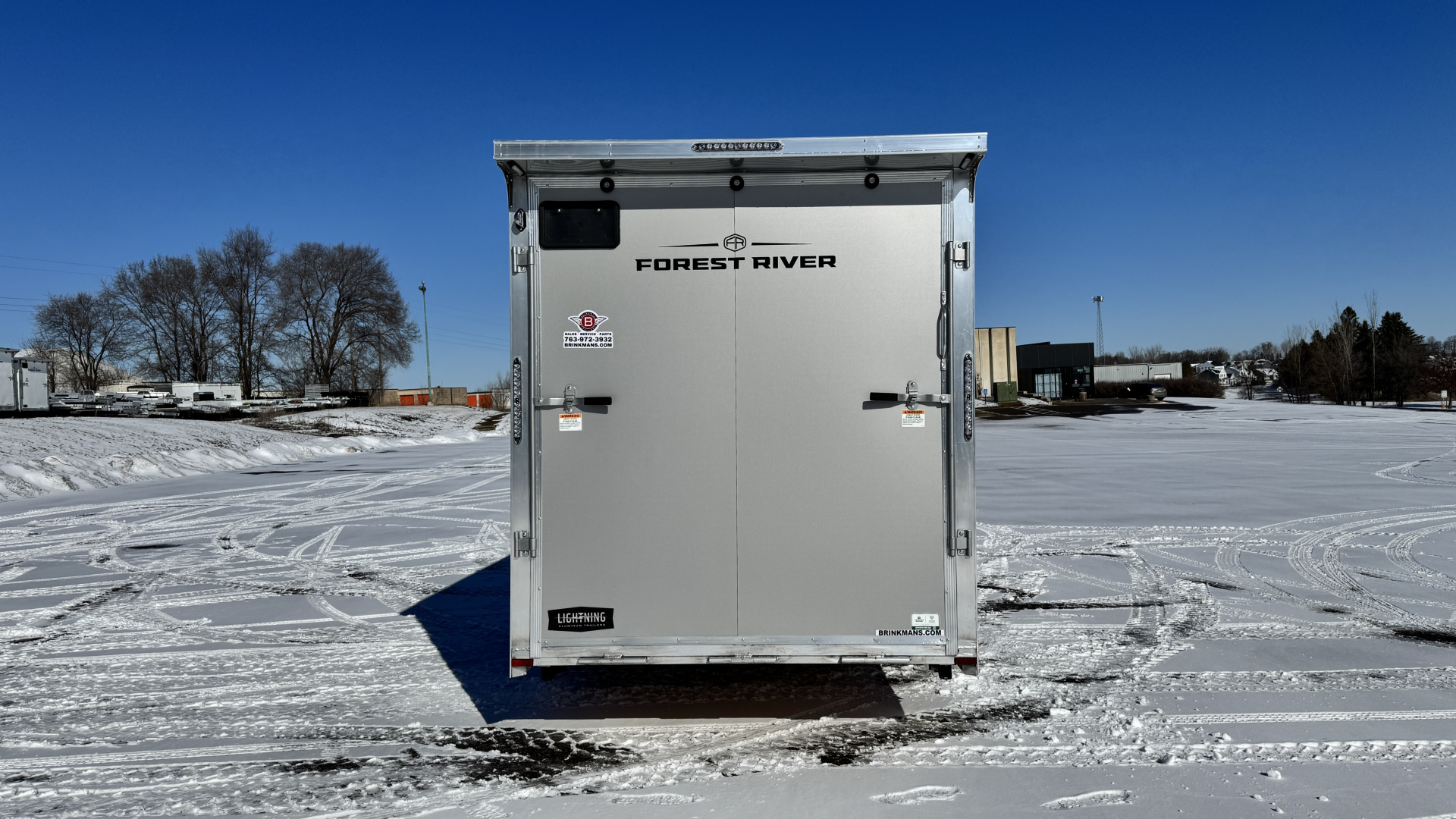 New Lightning 7x20 Aluminum Enclosed Cargo Trailer with Ramp Door!