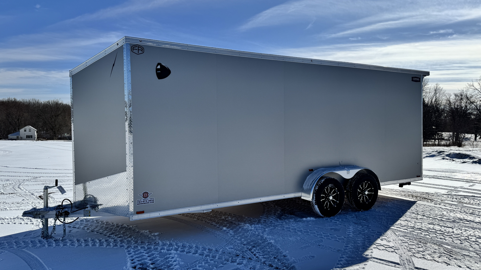 New Lightning 7x20 Aluminum Enclosed Cargo Trailer with Ramp Door!