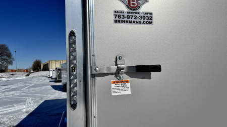 New Lightning 7x20 Aluminum Enclosed Cargo Trailer with Ramp Door!