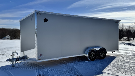 New Lightning 7x20 Aluminum Enclosed Cargo Trailer with Ramp Door!