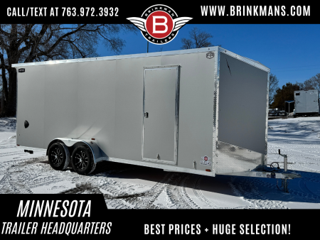New Lightning 7x20 Aluminum Enclosed Cargo Trailer with Ramp Door!