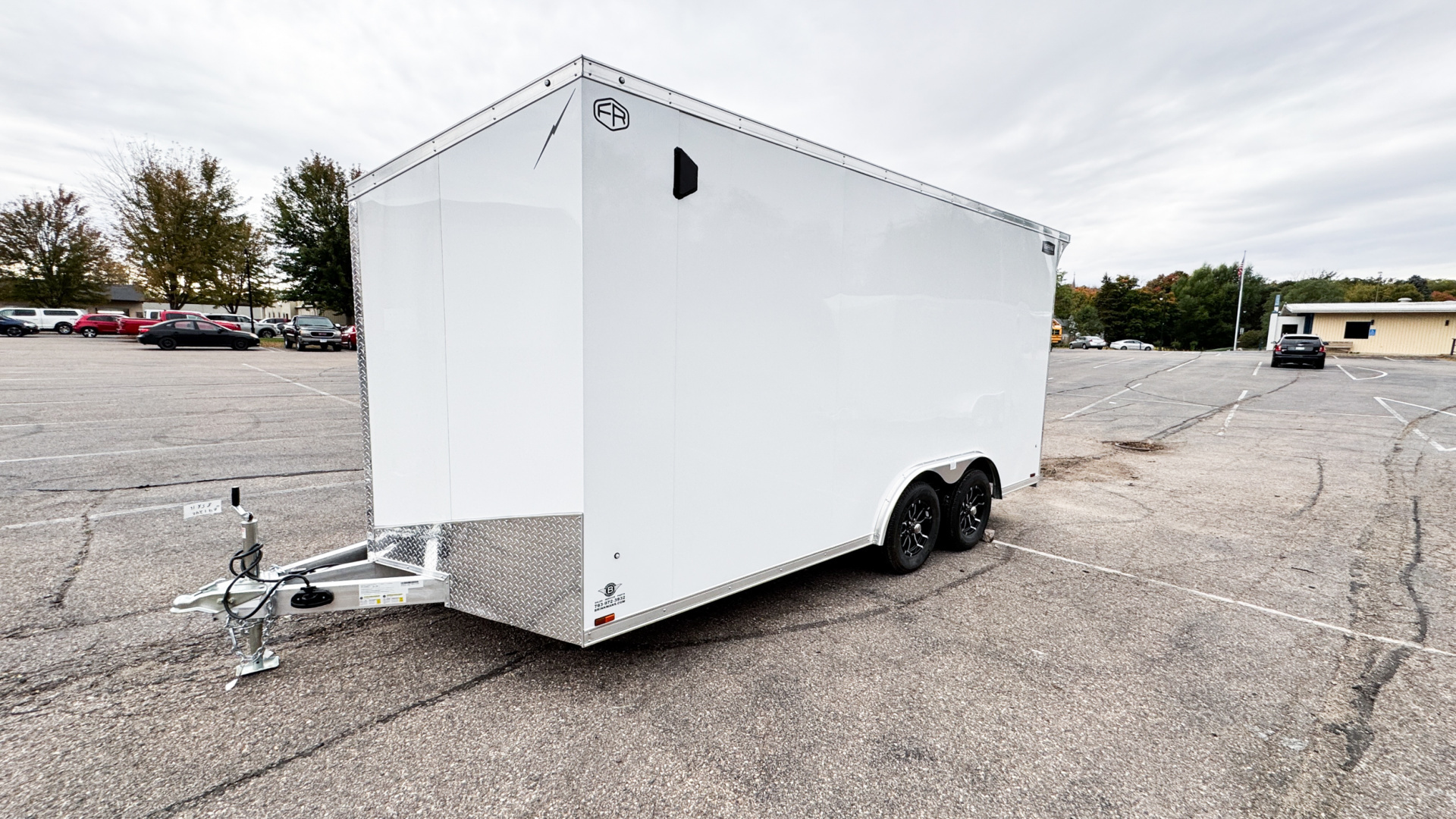 New LIGHTNING 8.5X16 ENCLOSED CARGO TRAILER - RAMP DOOR!