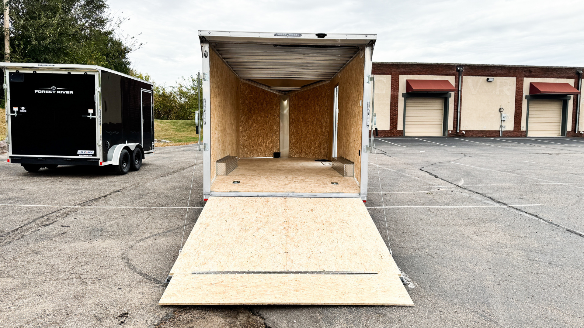 New LIGHTNING 8.5X16 ENCLOSED CARGO TRAILER - RAMP DOOR!