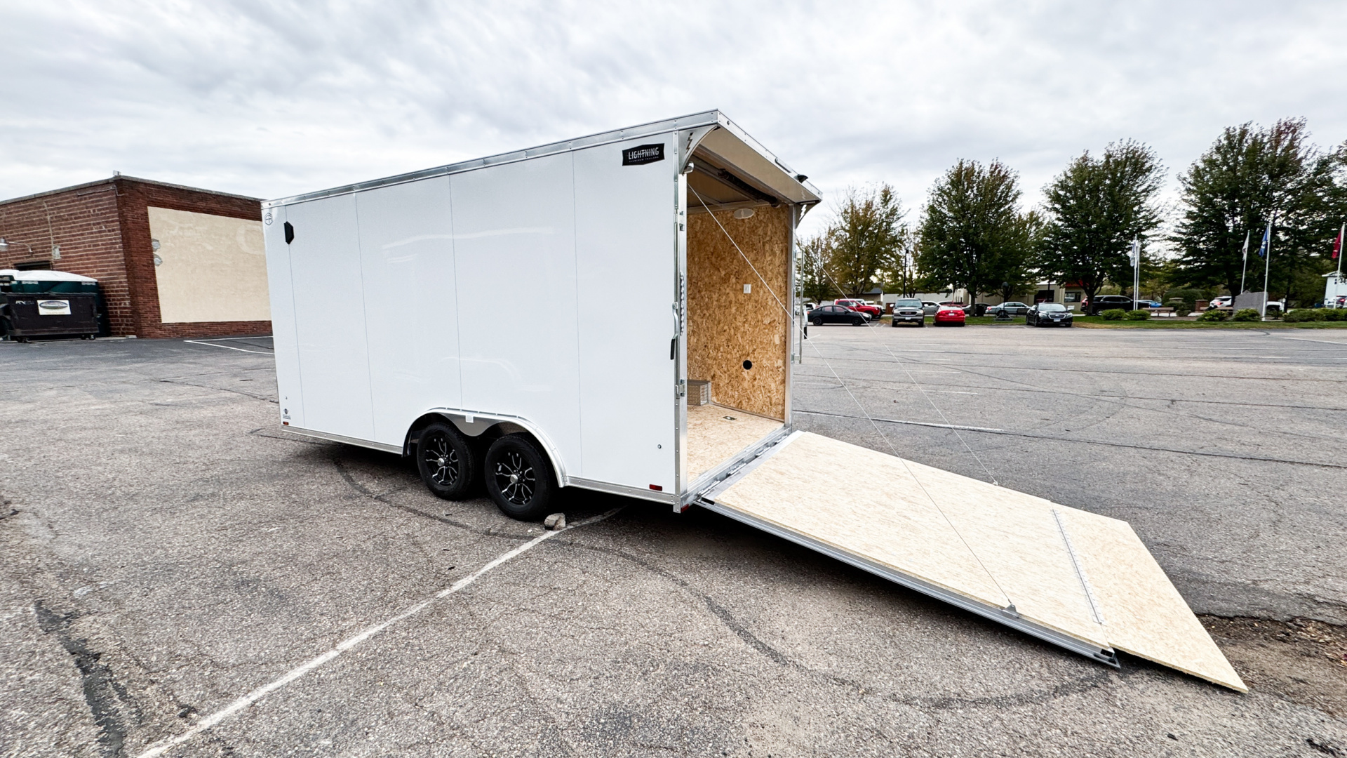 New LIGHTNING 8.5X16 ENCLOSED CARGO TRAILER - RAMP DOOR!