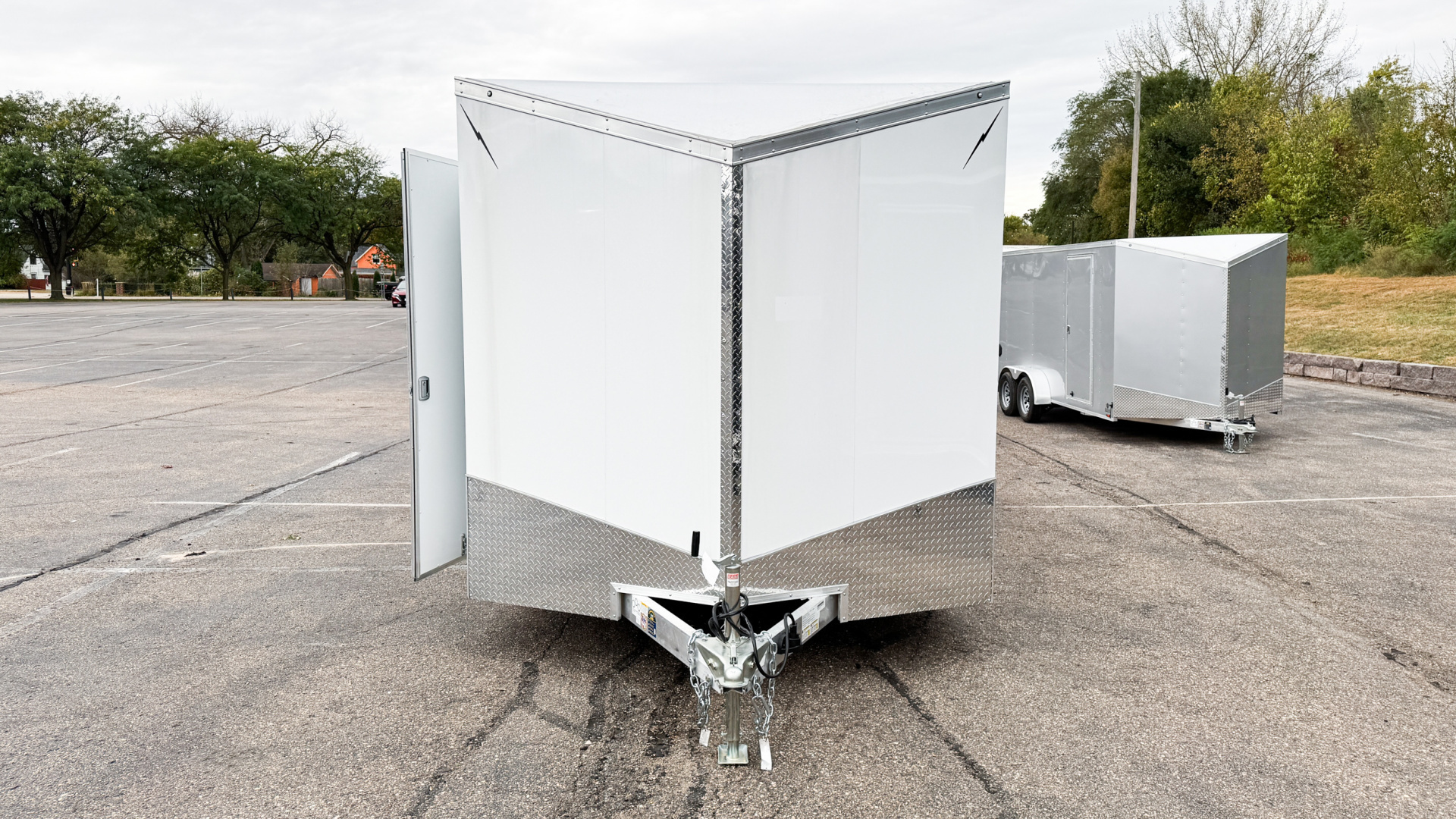 New LIGHTNING 8.5X16 ENCLOSED CARGO TRAILER - RAMP DOOR!