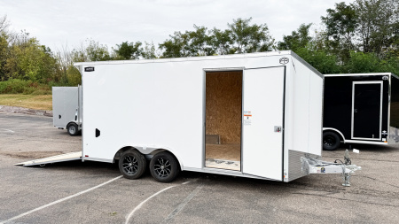 New LIGHTNING 8.5X16 ENCLOSED CARGO TRAILER - RAMP DOOR!