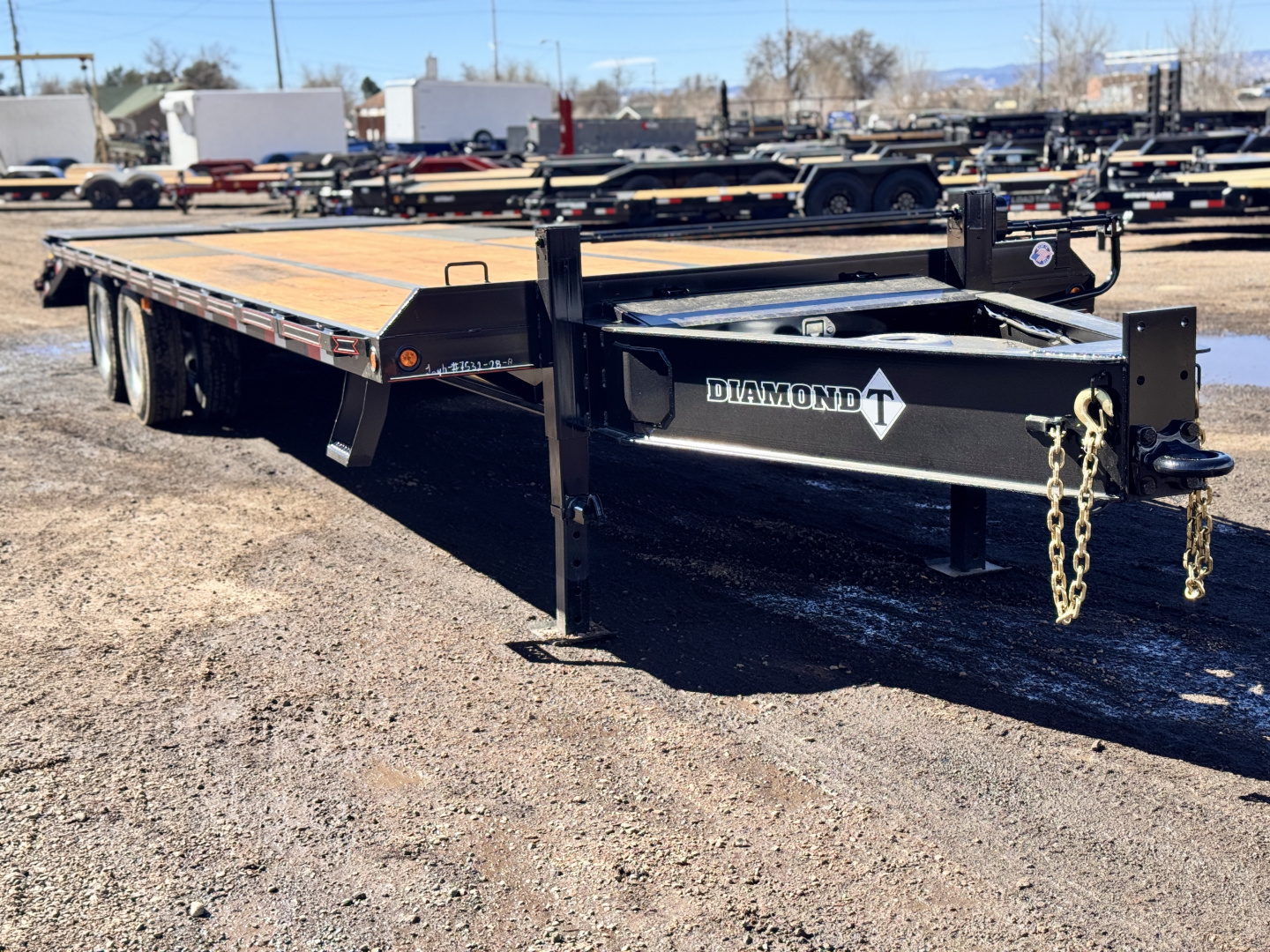 New 2026 Diamond T 8.5-28 Tandem Dual Deckover Pintle Equipment Hauler W/ MAXX Ramps 25.9K GVWR