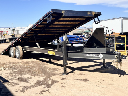 New 2026 Diamond T 8.5-26 Deckover TILT Equipment Hauler 15K GVWR
