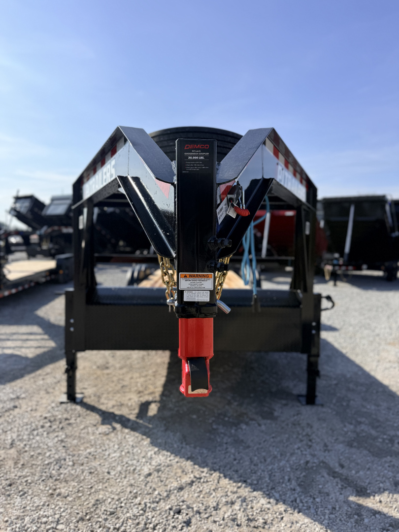 New 2026 PJ Trailers 7X24 GOOSENECK I-BEAM EQUIPMENT TRAILER 16680 GVWR (MEGA RAMPS) Flatbed Trailer