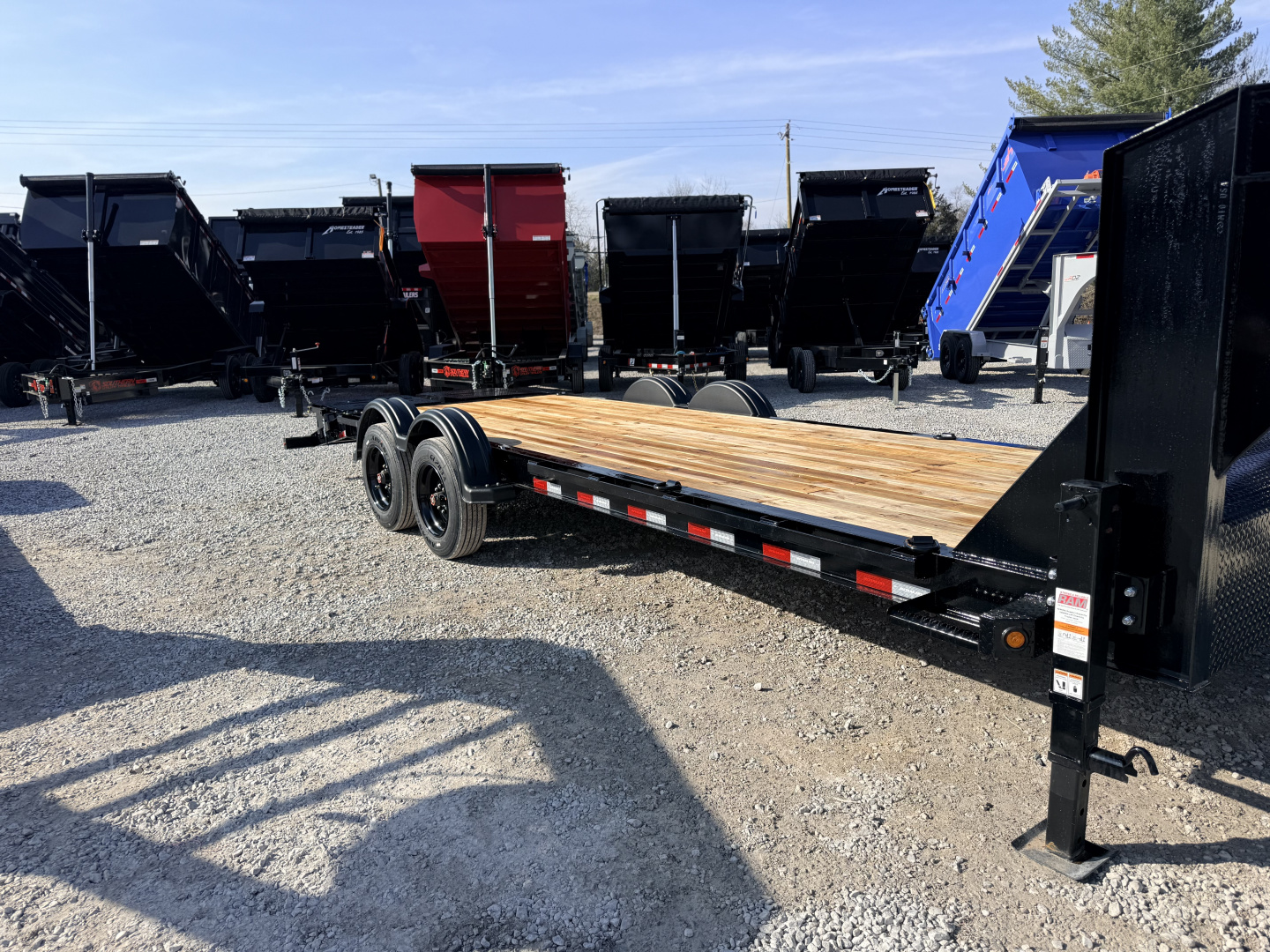 New 2026 PJ Trailers 7X24 GOOSENECK I-BEAM EQUIPMENT TRAILER 16680 GVWR (MEGA RAMPS) Flatbed Trailer