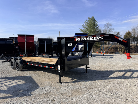 New 2026 PJ Trailers 7X24 GOOSENECK I-BEAM EQUIPMENT TRAILER 16680 GVWR (MEGA RAMPS) Equipment Trailer
