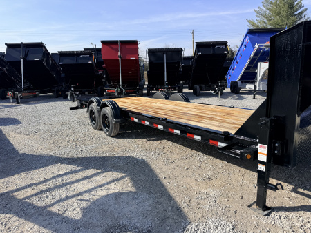 New 2026 PJ Trailers 7X24 GOOSENECK I-BEAM EQUIPMENT TRAILER 16680 GVWR (MEGA RAMPS) Flatbed Trailer