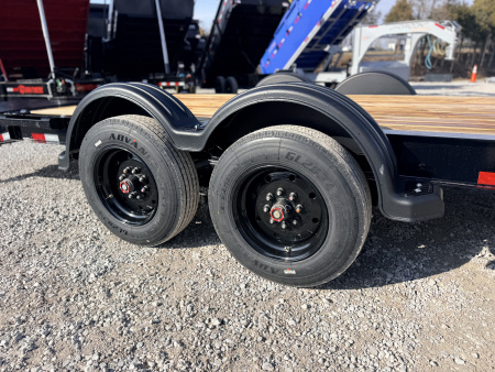 New 2026 PJ Trailers 7X24 GOOSENECK I-BEAM EQUIPMENT TRAILER 16680 GVWR (MEGA RAMPS) Flatbed Trailer