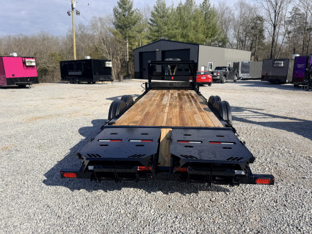 New 2026 PJ Trailers 7X24 GOOSENECK I-BEAM EQUIPMENT TRAILER 16680 GVWR (MEGA RAMPS) Flatbed Trailer