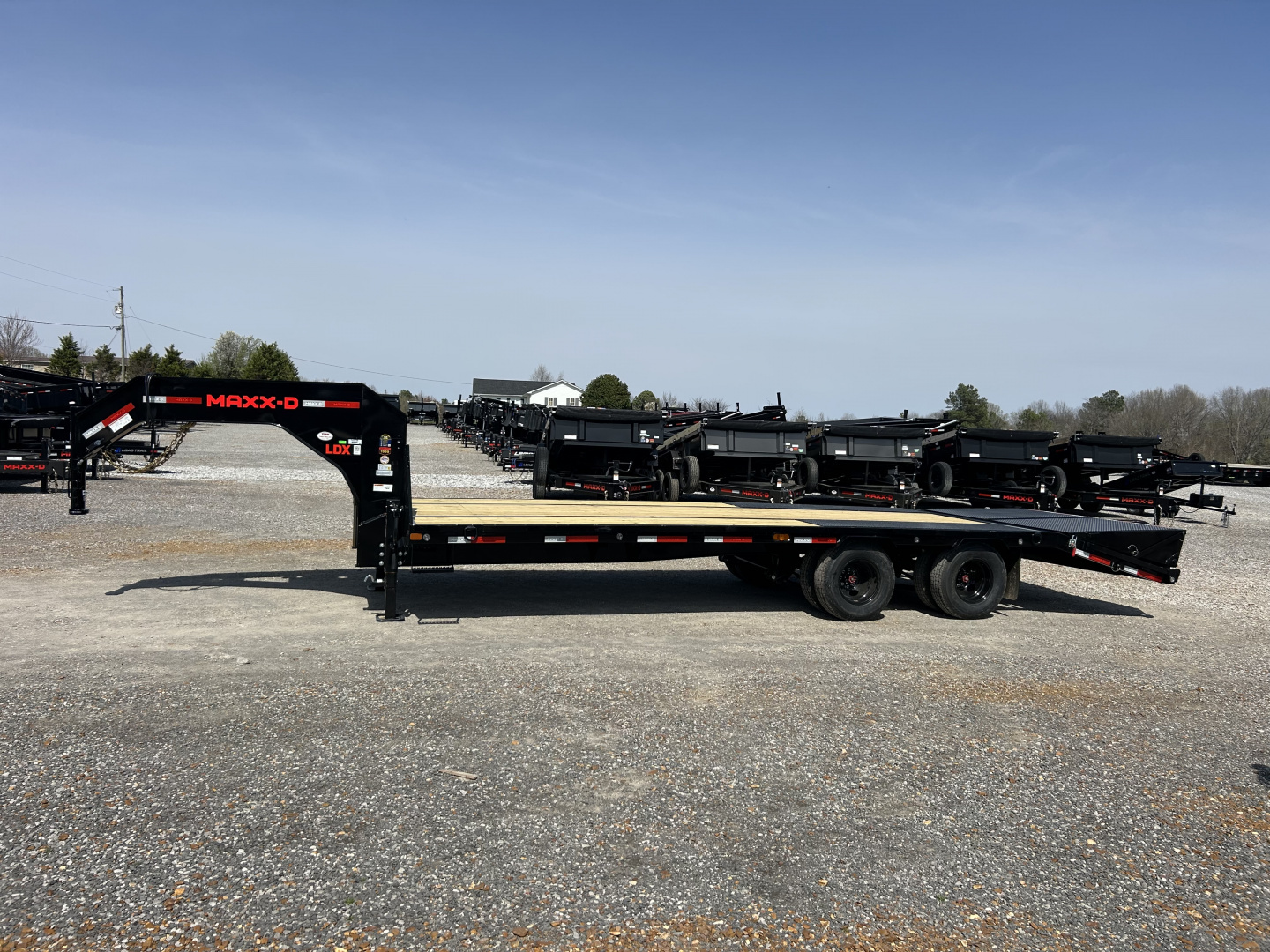 New 2026 MAXXD Gooseneck Flatbed Trailer | 102" x 25' 25K GVWR