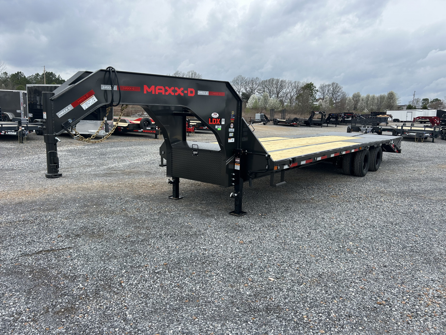 New 2026 MAXXD Gooseneck Flatbed Trailer | 102" x 28' 25K GVWR
