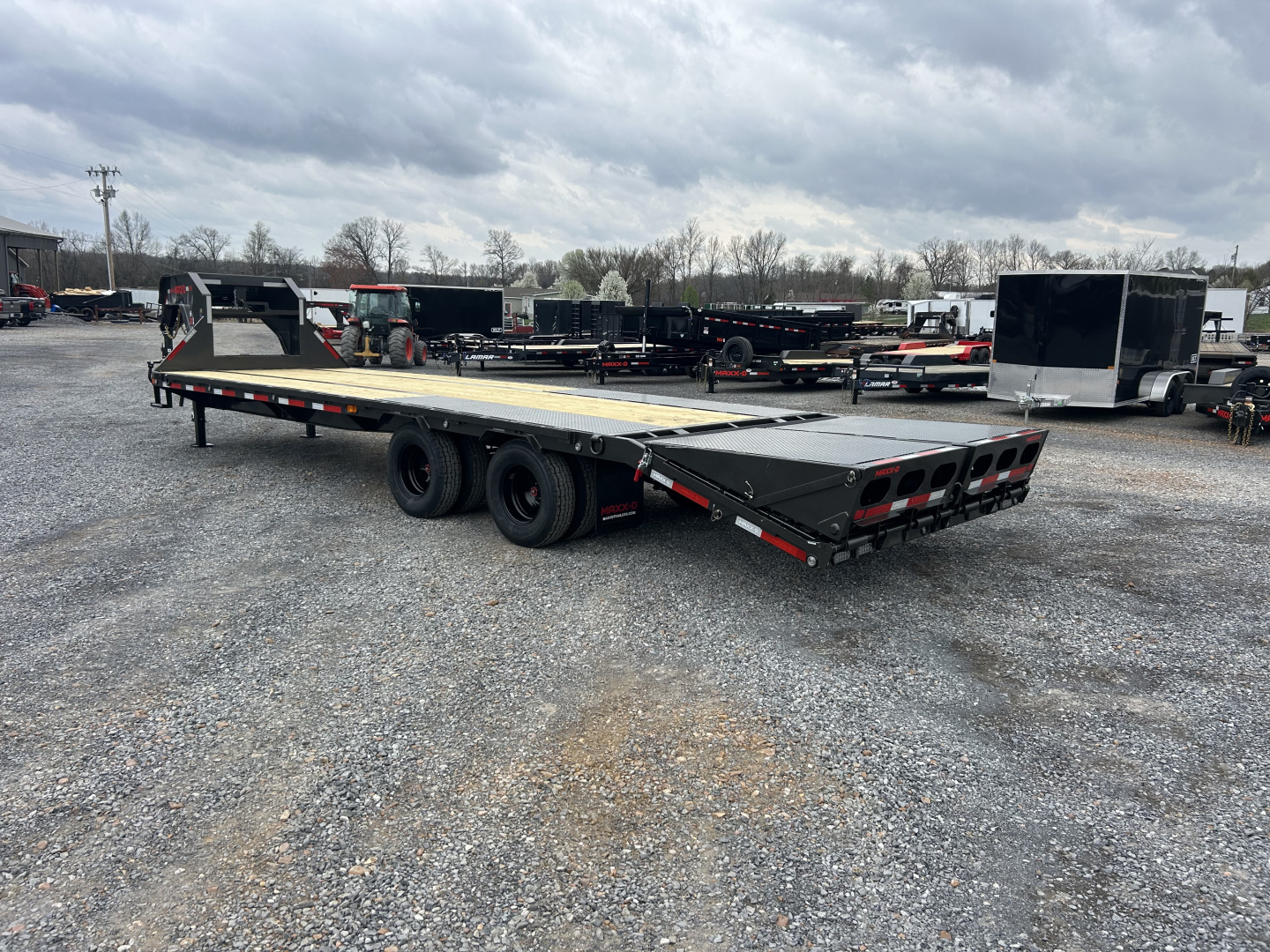 New 2026 MAXXD Gooseneck Flatbed Trailer | 102" x 28' 25K GVWR