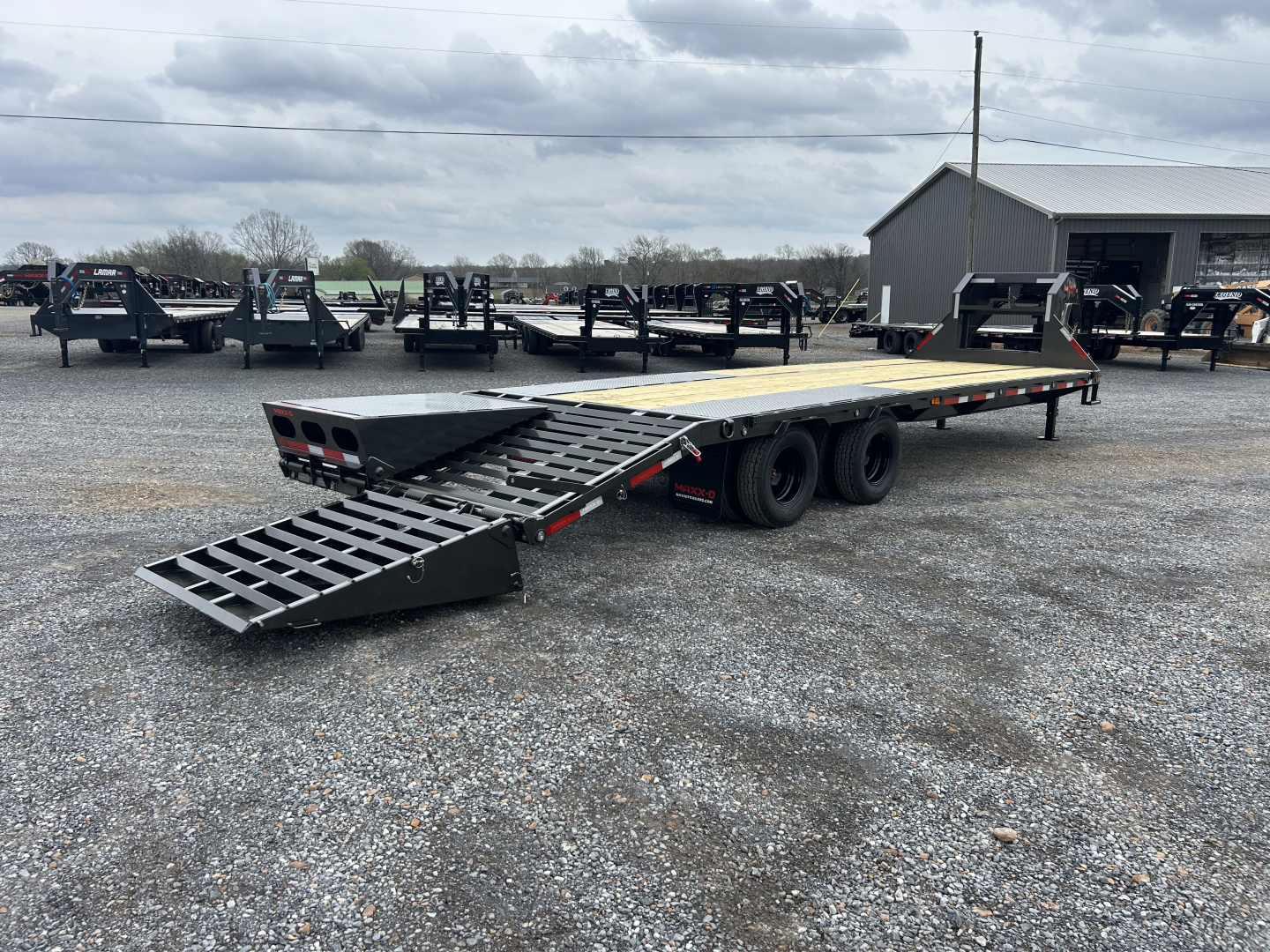 New 2026 MAXXD Gooseneck Flatbed Trailer | 102" x 28' 25K GVWR
