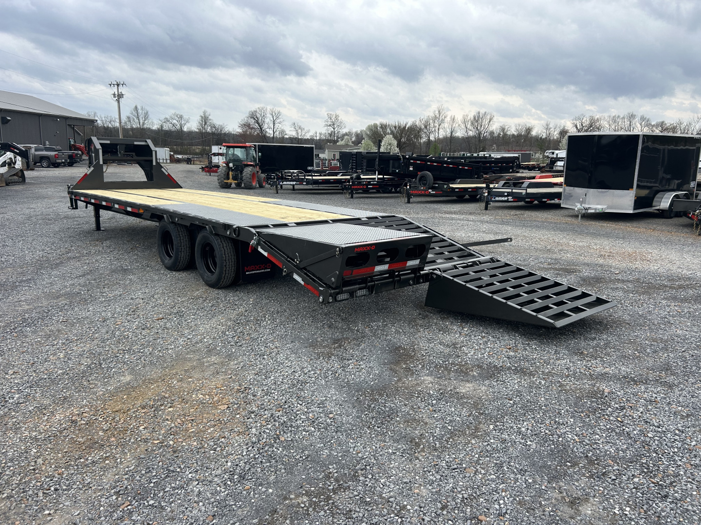 New 2026 MAXXD Gooseneck Flatbed Trailer | 102" x 28' 25K GVWR