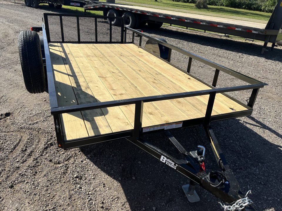 New 2026 Bulldog 76"x14' Single Axle Dovetail Utility Trailer
