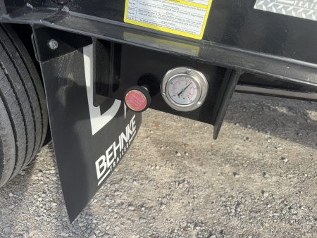 New 2026 Behnke 102"x27' 20 TON Pintle Hitch Tag Trailer *AIR RAMPS*