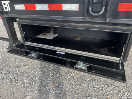 New 2026 Behnke 102"x27' 20 TON Pintle Hitch Tag Trailer *AIR RAMPS*