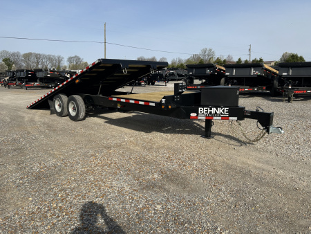 New 2026 Behnke 102  x 24' 20k Deckover Hybrid Tilt Trailer