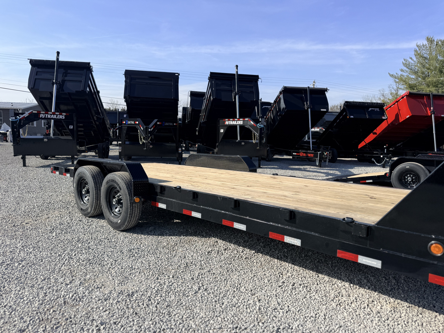 New 2026 PJ Trailers 7X22 GOOSENECK EQUIPMENT TRAILER 15680 GVWR Flatbed Trailer