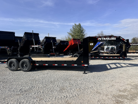 New 2026 PJ Trailers 7X22 GOOSENECK EQUIPMENT TRAILER 15680 GVWR Flatbed Trailer