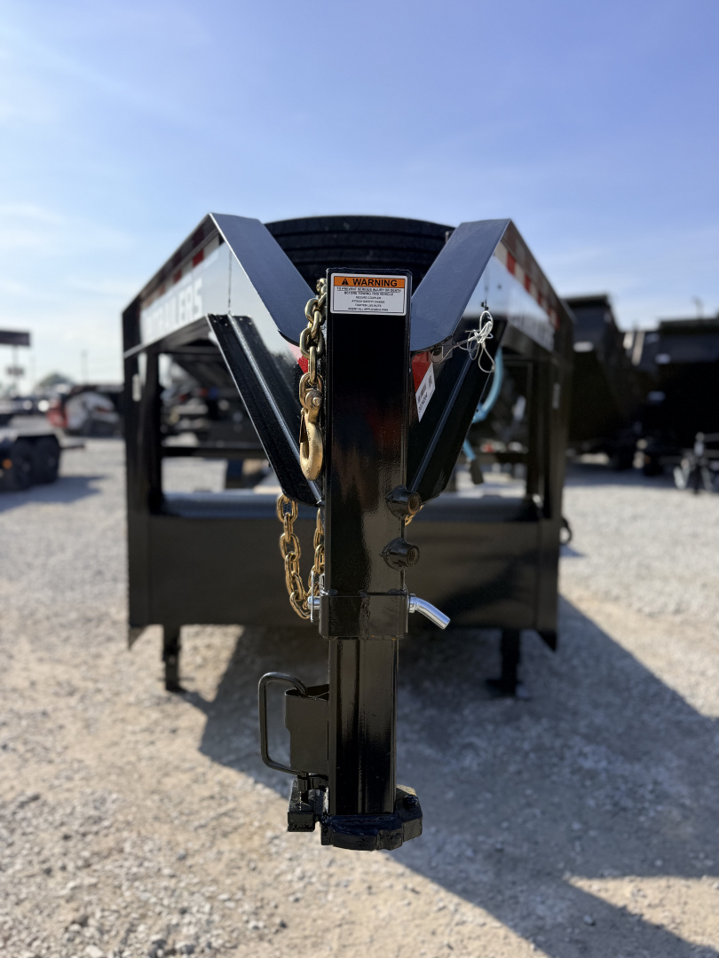 New 2026 PJ Trailers 7X24 GOOSENECK GRAVITY TILT 15680 GVWR Flatbed Trailer