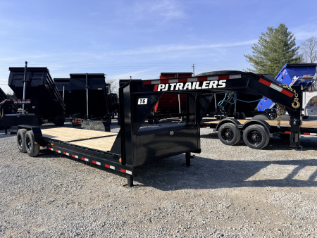 New 2026 PJ Trailers 7X24 GOOSENECK GRAVITY TILT 15680 GVWR Equipment Trailer