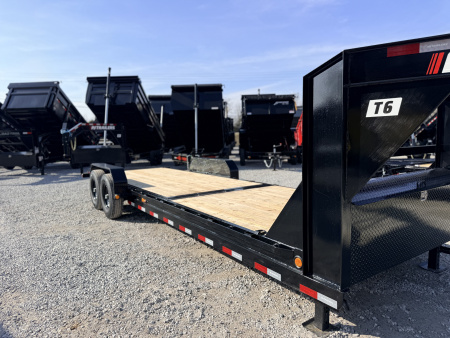 New 2026 PJ Trailers 7X24 GOOSENECK GRAVITY TILT 15680 GVWR Flatbed Trailer