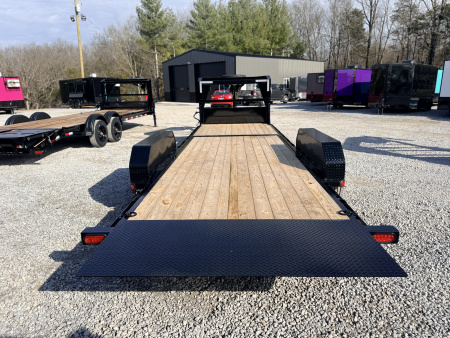New 2026 PJ Trailers 7X24 GOOSENECK GRAVITY TILT 15680 GVWR Flatbed Trailer