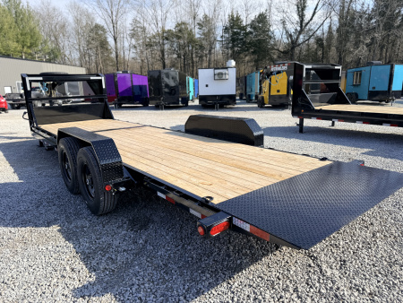 New 2026 PJ Trailers 7X24 GOOSENECK GRAVITY TILT 15680 GVWR Flatbed Trailer