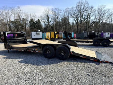 New 2026 PJ Trailers 7X24 GOOSENECK GRAVITY TILT 15680 GVWR Flatbed Trailer