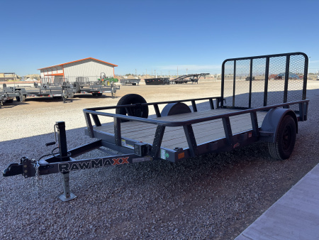 New 2026 RawMaxx UTX-12'X77  SINGLE AXLE UTILITY TRAILER Utility Trailer