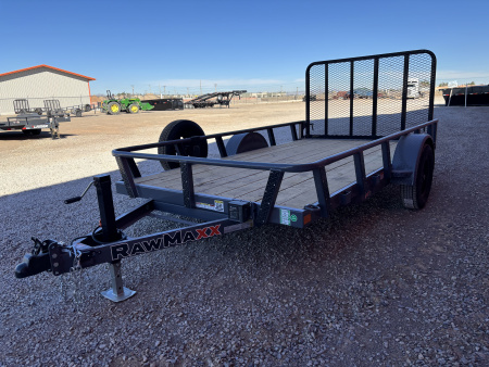New 2026 RawMaxx UTX-12'X77  SINGLE AXLE UTILITY TRAILER Utility Trailer