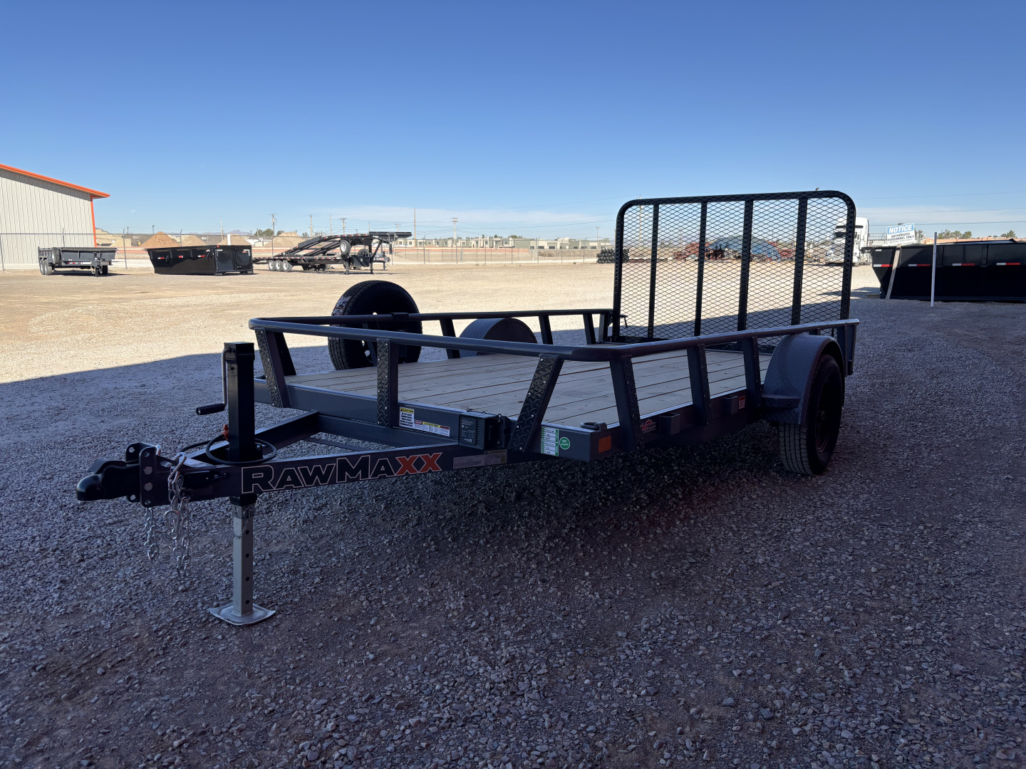 New 2026 RawMaxx UTX-12'X77" SINGLE AXLE UTILITY TRAILER Utility Trailer