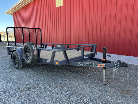 New 2026 RawMaxx UTX-12'X77" SINGLE AXLE UTILITY TRAILER Utility Trailer