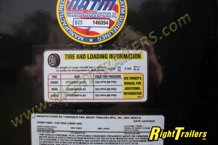 New 2026 8.5X25 MAXX-D GOOSENECK EQUIPMENT TRAILER