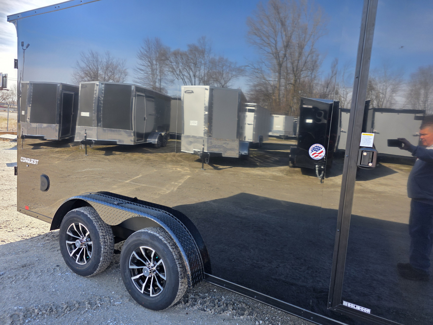 New 2026 Formula Trailers 7.5X16 UTV SXS ESCAPE DOOR BLACKOUT SCREWLESS GOLF CART Cargo / Enclosed Trailer