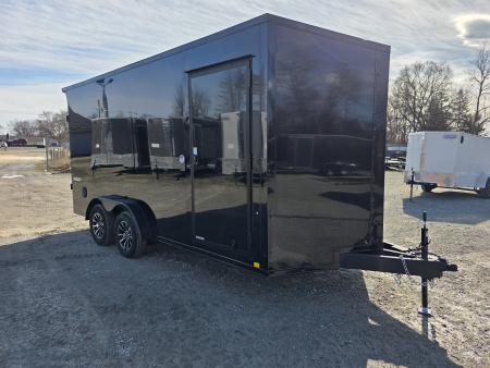 New 2026 Formula Trailers 7.5X16 UTV SXS ESCAPE DOOR BLACKOUT SCREWLESS GOLF CART Cargo / Enclosed Trailer