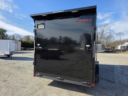 New 2026 Formula Trailers 7.5X16 UTV SXS ESCAPE DOOR BLACKOUT SCREWLESS GOLF CART Cargo / Enclosed Trailer