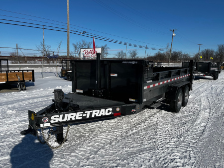 New 2026 Sure-Trac 7x14 17.6K Dump Trailer