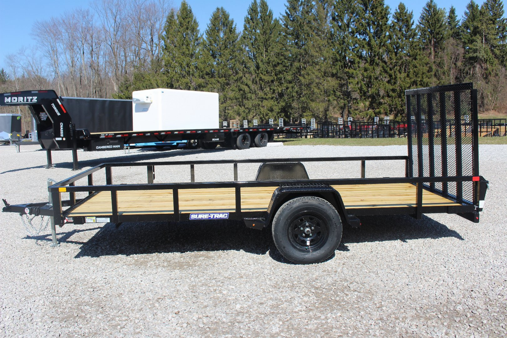 New 2026 Sure-Trac 7' x 14' Single Axle Tube Top Utility Trailer - 2990# GVW