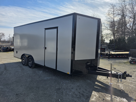 New 2026 Formula Trailers 8.5X20 10K GVWR 080 SCREWLESS EXTERIOR BLACKOUT 7' INSIDE ALUMINUM WHEELS UTV SXS CAR Cargo / Enclosed Trailer