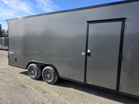 New 2026 Formula Trailers 8.5x20 CAR HAULER WITH ESCAPE DOOR BLACKOUT TRIM 10K GVWR 7' INSIDE SXS UTV GOLF CART Cargo / Enclosed Trailer