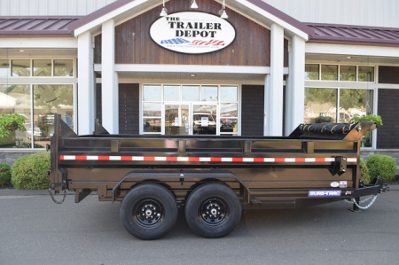 New SURE-TRAC 7' x 14' HEAVY DUTY SCISSOR DUMP TRAILER 14K